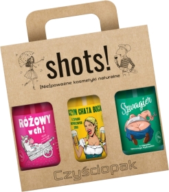 LaQ Shots! Czyściopak do Chaty żel: Różowy w ch!, Czym Chata Bogata, Szwagier 3x500ml