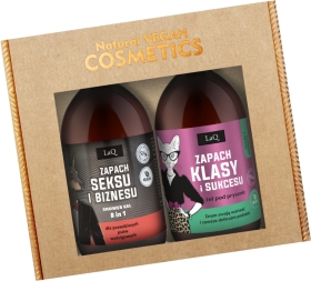 LaQ Zestaw MIX żel: Zapach seksu i biznesu czarny mat, Magnolia zapach klasy i sukcesu ZŁOTY 2x500ml
