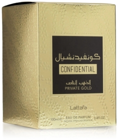 Lattafa Confidential Private Gold Eau De Parfum woda perfumowana 100ml