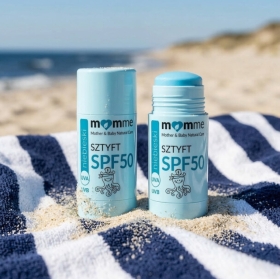 MomMe Sztyft SPF 50 niebieski 10 g