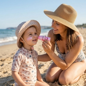 MomMe Sztyft SPF 50 różowy 10g