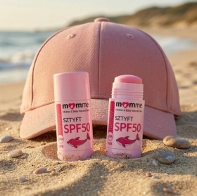MomMe Sztyft SPF 50 różowy 10g