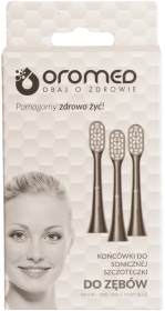 OROMED Komplet końcówek do szczoteczki sonicznej ORO SMILE navy blue 3 sztuki
