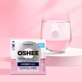 OSHEE Drop in Hydrotabs Elektrolity + Witaminy Grapefruit 8 tabletek