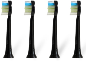 Oromed Końcówki do szczoteczek sonicznych black MODEL ORO-SONIC PROFESSIONAL, 4 sztuki