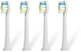 Oromed Końcówki do szczoteczek sonicznych white MODEL ORO-SONIC PROFESSIONAL, 4 sztuki