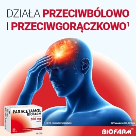Paracetamol Biofarm 0,5 g x 50 tabl.
