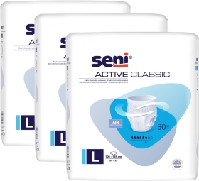 SENI ACTIVE CLASSIC Majtki chłonne L 30 sztuk Wielopak x3