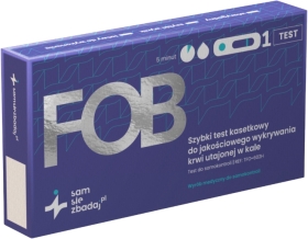 SamSięZbadaj.pl FOB Test krew utajona w kale kasetkowy szybki 1 sztuka