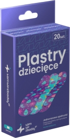 Samsiezbadaj.pl Plastry dziecięce 19 x 72 mm 20 sztuk