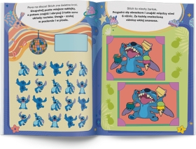 Stitch. 100 brokatowych naklejek