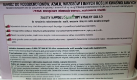 Sumin Nawóz do rododendronów, azali, wrzosów i innych kwaśnolubnych 2,5kg