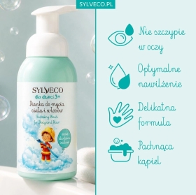 Sylveco Pianka do mycia ciała i włosów dla dzieci guma balonowa 3+ 290 ml
