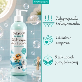Sylveco Żel do mycia ciała i włosów dla dzieci guma balonowa 3+ 300 ml