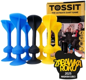 TOSSIT Gra w rzutki z silikonowymi przystawkami pakiet startowy 7 szt. niebieskie