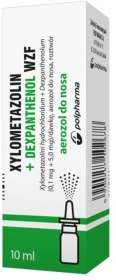 Xylometazolin + Dexpanthenol WZF, (0,1mg+5,0mg)/dawkę, aerozol do nosa, 10 ml