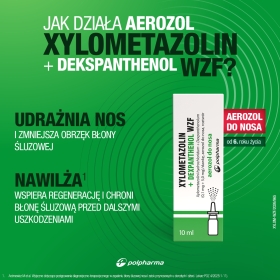 Xylometazolin + Dexpanthenol WZF, (0,1mg+5,0mg)/dawkę, aerozol do nosa, 10 ml