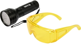 YATO Zestaw latarka UV 51 LED i okulary
