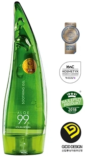 Holika Holika ALOE 99% el 250 ml - do pielgnacji twarzy, ciaa oraz  wosw  cena, opinie  - Apteka Rosa