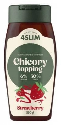4Slim Polewa z cykorii topping truskawkowy 330 g