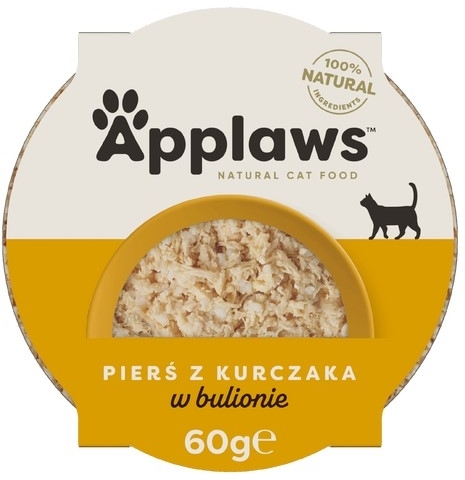 APPLAWS Cat Premium mokra karma dla kota Adult Pierś z Kurczaka w bulionie 60 g