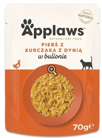 APPLAWS Cat Mokra karma dla kota kurczak z dynią w bulionie 70 g