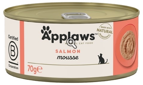 APPLAWS Cat mokra karma mus dla kota z łososiem 70 g
