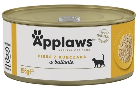 APPLAWS Cat pierś z kurczaka mokra karma dla kota 156 g