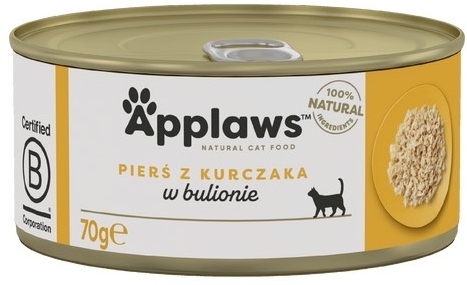 APPLAWS Cat mokra karma pierś z kurczaka dla kota 70 g