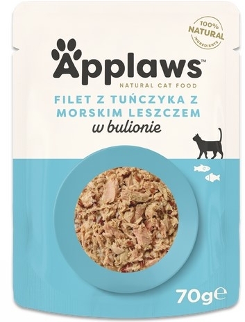 APPLAWS Cat mokra karma dla kota tuńczyk z leszczem w bulionie 70 g
