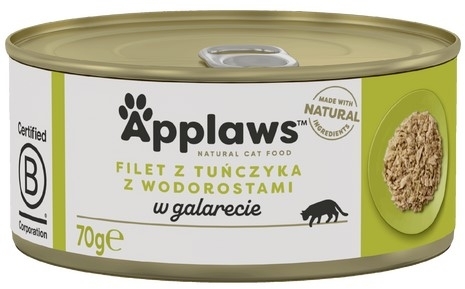APPLAWS Cat mokra karma tuńczyk z wodorostami w galarecie 70 g