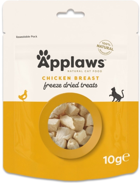 APPLAWS Cat z liofilizowane przysmaki dla kotów z piersi kurczaka 10 g
