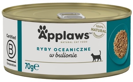 APPLAWS Cat mokra karma z rybami oceanicznymi dla kota 70 g