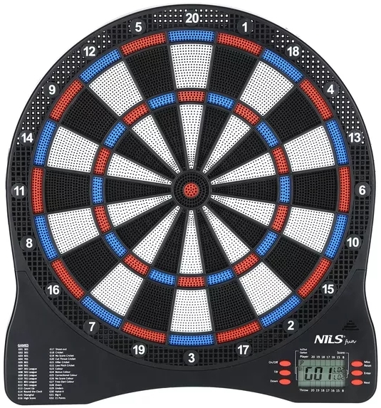 Abisal Dart zestaw do gry tarcza elektroniczna na baterie+ 6 rzutek