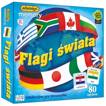 Adamigo Memory Flagi gra 1 sztuka