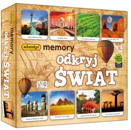 Adamigo Memory Odkryj świat gra 1 sztuka