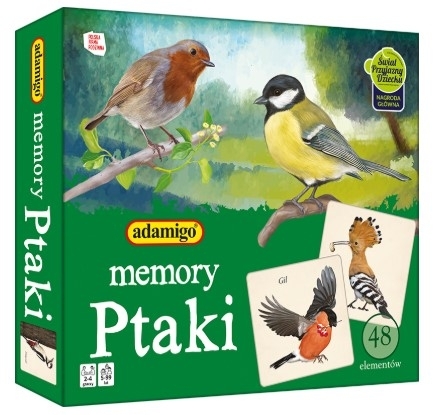 Adamigo Memory Ptaki gra 1 sztuka