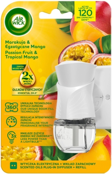 Air Wick - Elektryczny Zapas + Wtyczka Marakuja i mango 1 sztuka