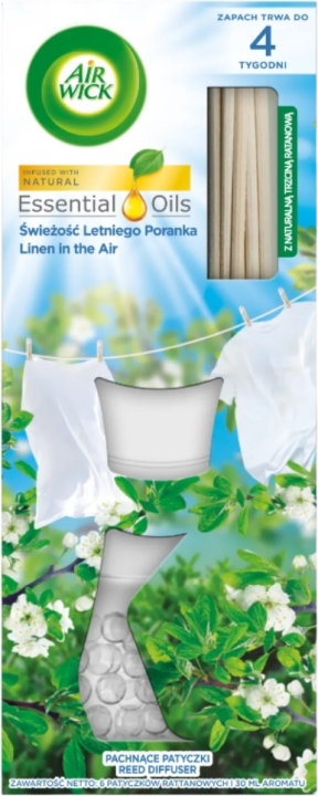 Air Wick Pachnące Patyczki Zapachowe Świeżość Letniego Poranku 30 ml