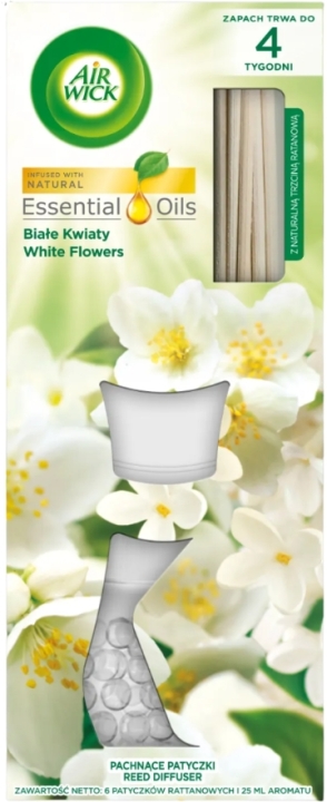 Air Wick Patyczki Zapachowe Odświeżacz Białe Kwiaty deko 25 ml