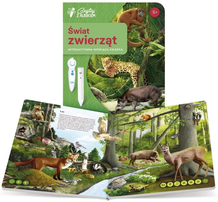 Albi Interaktywna mówiąca książka Świat zwierząt 5+ IG5
