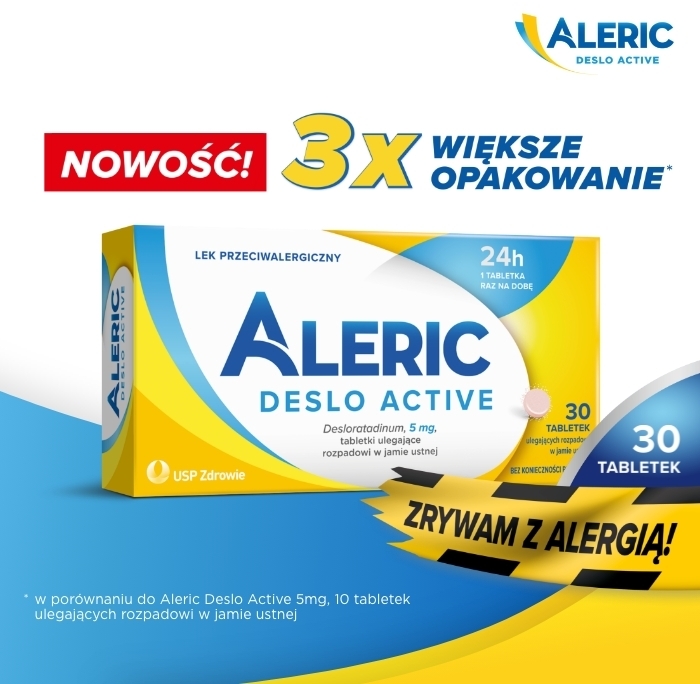 Aleric Deslo Active, 5 mg 30 tabletek Wielopak x 2