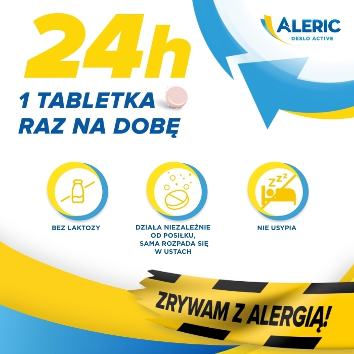 Aleric Deslo Active, 5 mg 30 tabletek Wielopak x 2