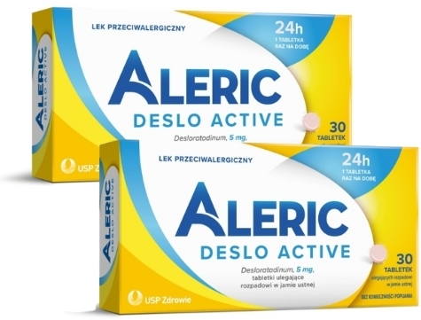 Aleric Deslo Active, 5 mg 30 tabletek Wielopak x 2