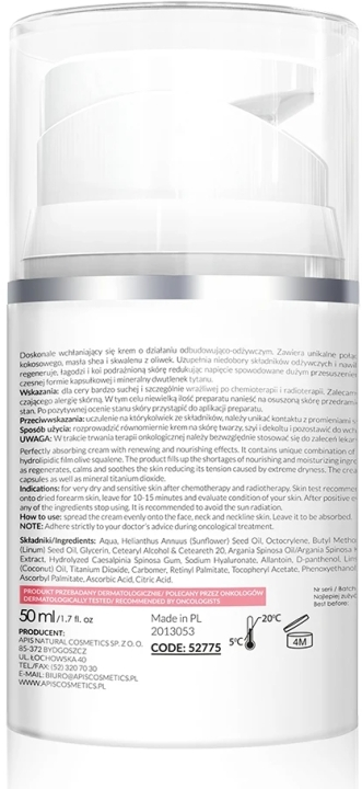 Apis Apiderm Krem odbudowująco-odżywczy na dzień SPF 10 50 ml