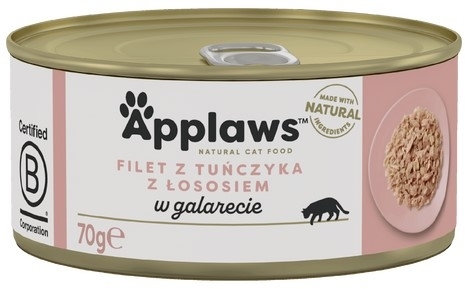 Applaws Cat mokra karma tuńczyk z łososiem w galarecie dla kota 70 g