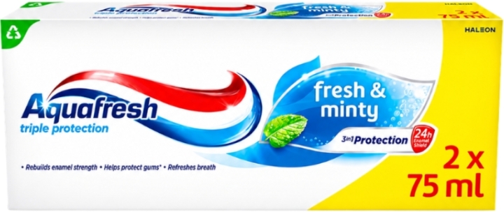 Aquafresh pasta do zębów Fresh & Minty 2x75 ml