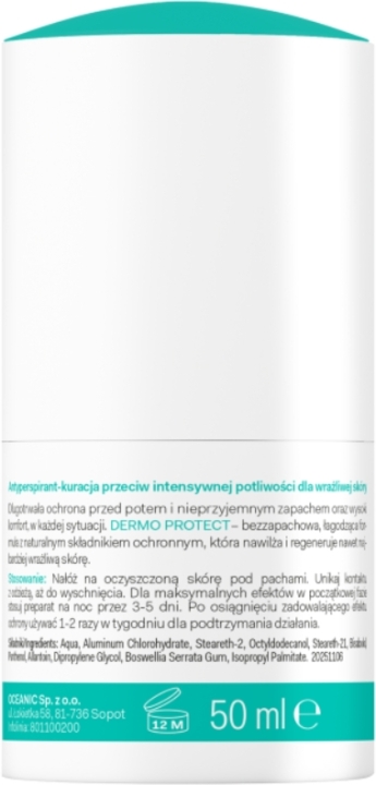 Aquaselin Forte Kuracja antyperspirant przeciw intensywnej potliwości dla wrażliwej skóry 50 ml