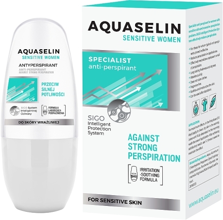 Aquaselin Sensitive Women Specjalistyczny antyperspirant roll-on 50 ml