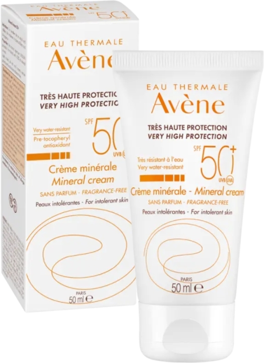 Avene Sun Mineral Cream SPF50+ Face krem do twarzy 50 ml
